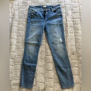 MOTHER The Looker crop Women’s Jeans in Graffiti Girl Sz 30